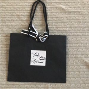 Saks Fifth Avenue shopping bag